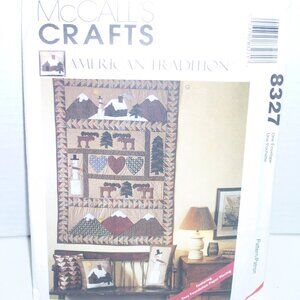 New McCall's Crafts Rustic Quilt Pattern American Tradition 8327